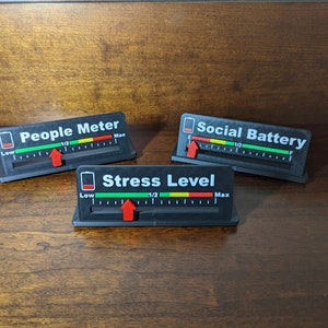 Social Battery desktop indicator People meter Show your mood Stress Level People Out image 1