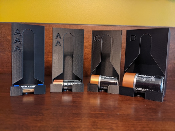 AA AAA C and D Battery Dispenser Organizer Storage - Etsy