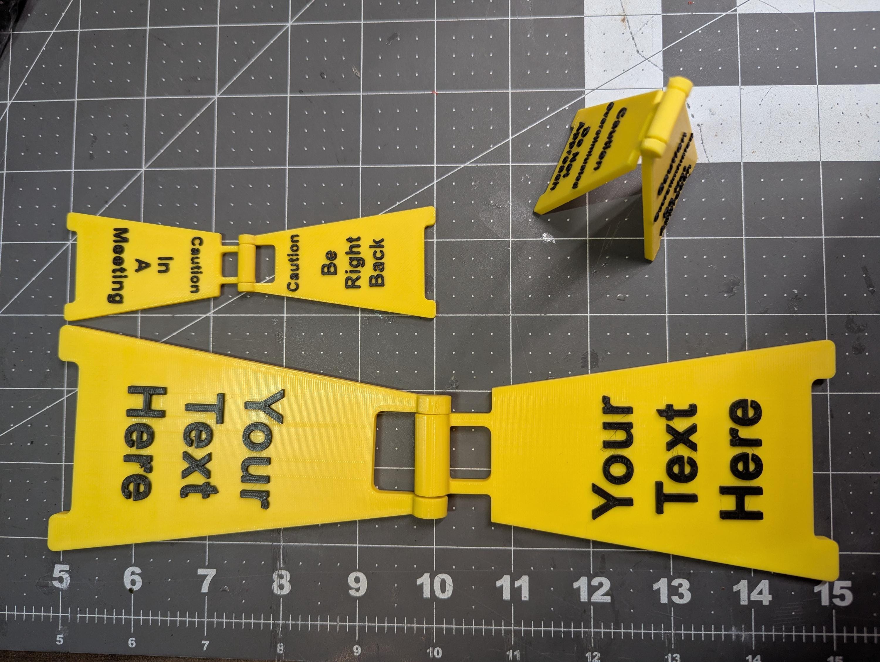Custom Mini Caution Wet Sign: 3D Printed Desk Decor - Etsy