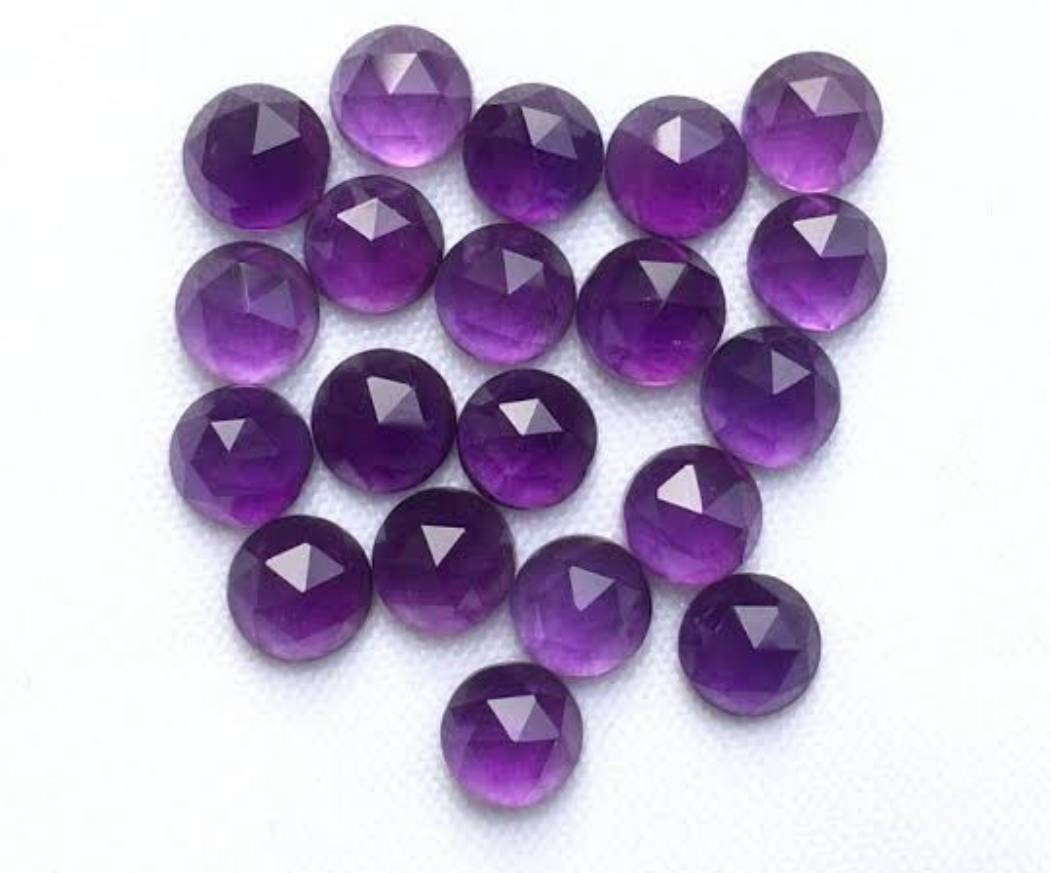 round faceted cut Amethyst loose gemstone various sizes round faceted cut Amethyst loose gemstone various sizes