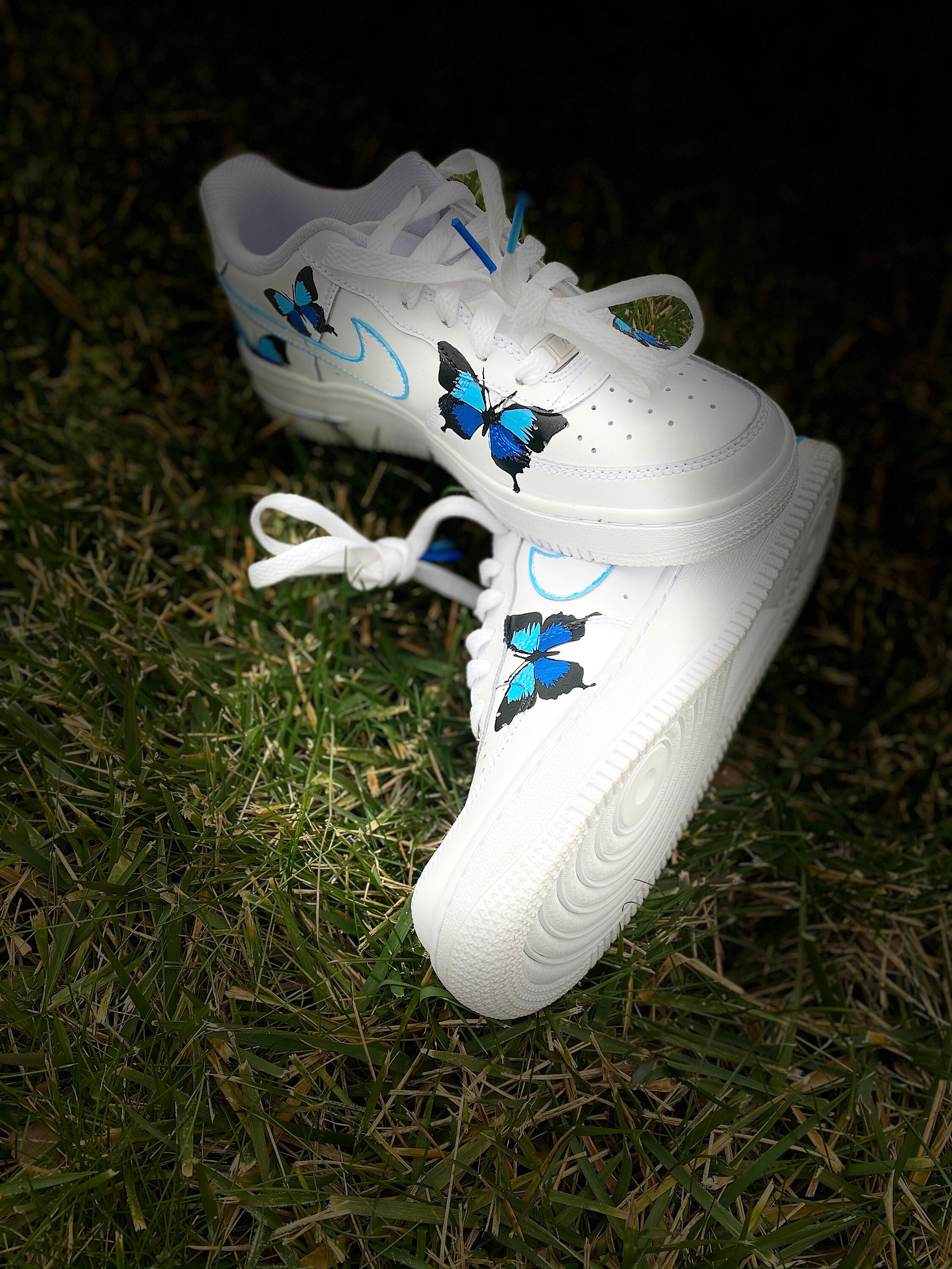 air force 1 custom butterfly