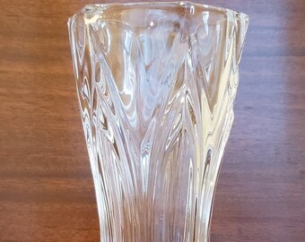 1970s Cristal d' Argues Lead Crystal Vase made in France