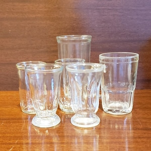 Vintage 1950's Jelly Jar Drinking Glassware Set - Ruby Lane