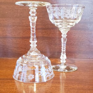 Sparkling Rock Sharpe Etched Crystal Champagne | Tall Sherbet in the ...