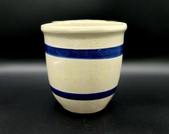 Robinson Ransbottom Double Blue Banded Off White / Creme / Beige Küchenutensil Hoher Glastopftopf