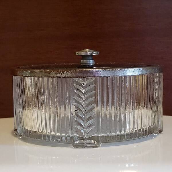 1930s Art Deco Vanity Piece with Lid