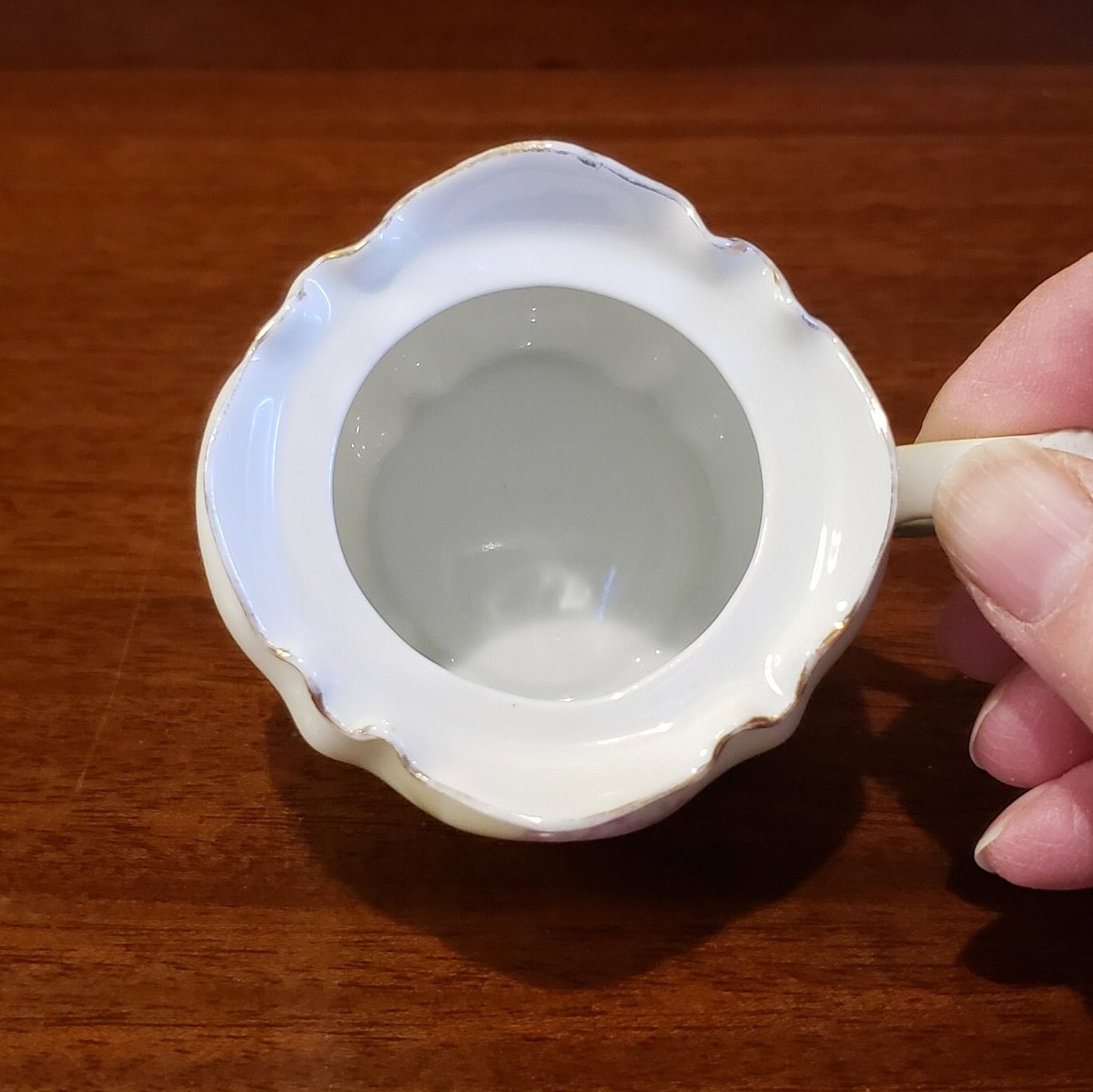 R S Germany Vintage Porcelain Hand Painted Mustard / Sauce
