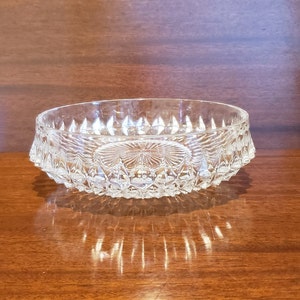 Elegant 8" Gorham Lead Crystal Bowl in the Athea Design