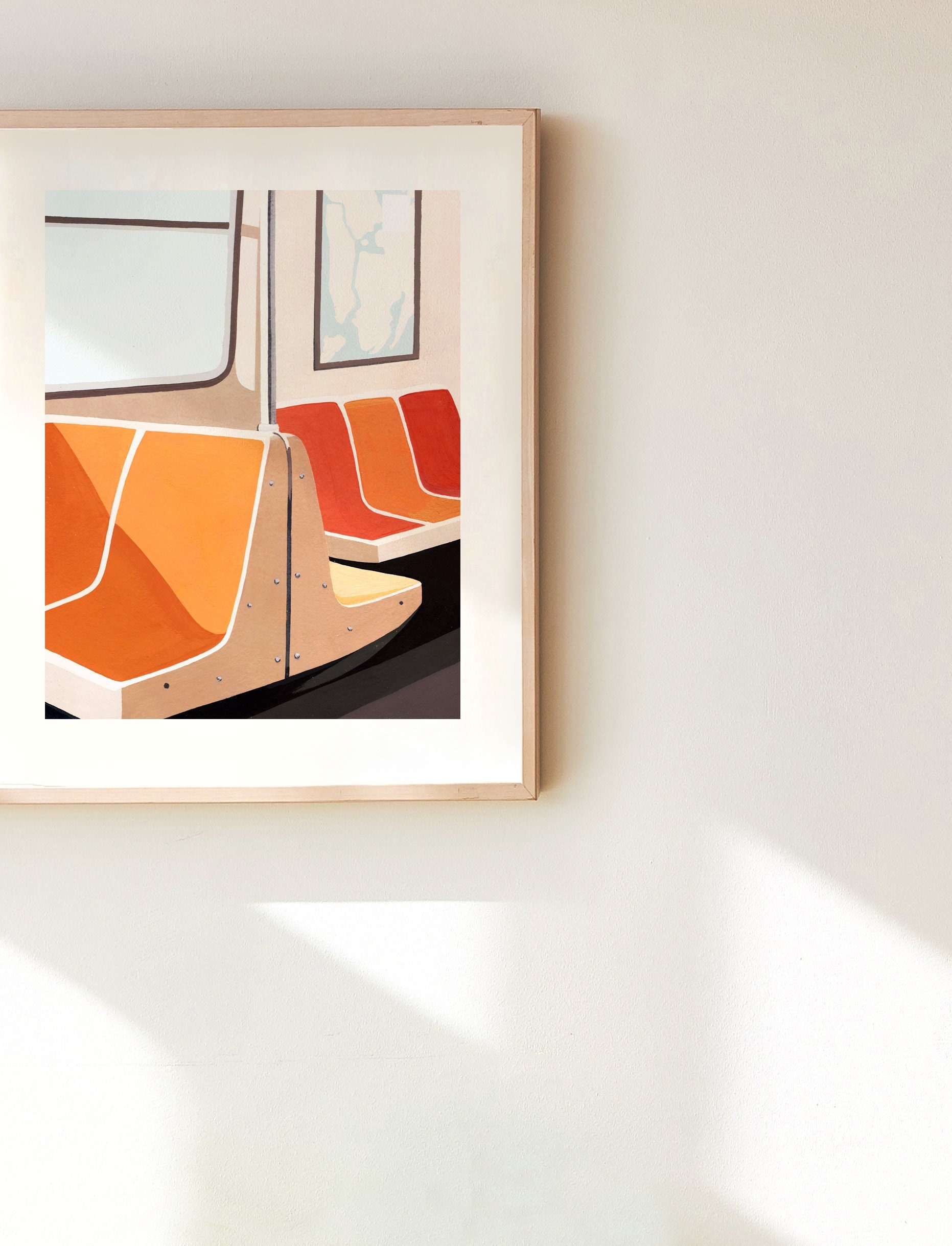 New York Subway Art Print Iconic NYC Wall Art Subway Train - Etsy
