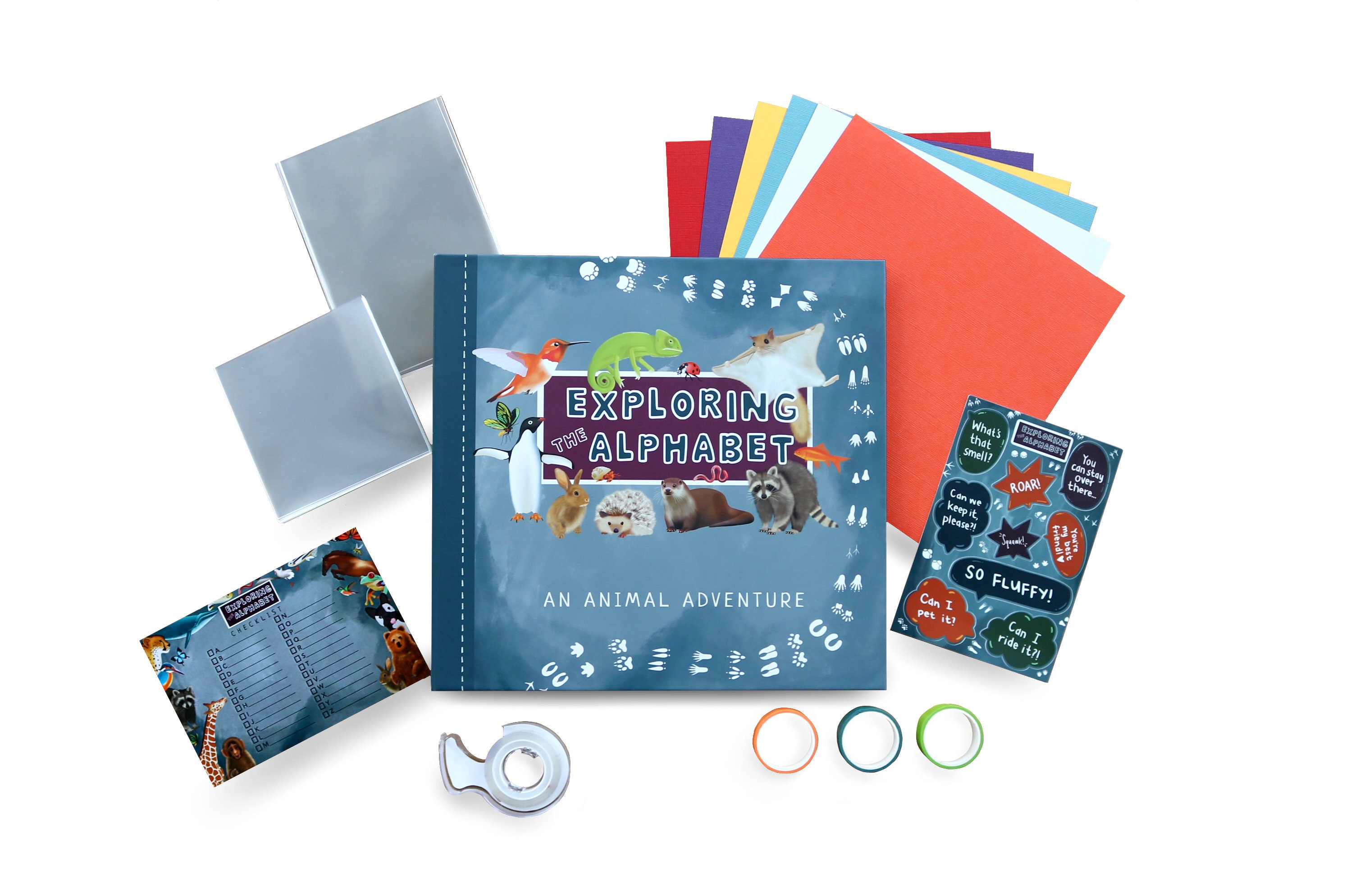 Exploring The Alphabet Scrapbook Kit, Alphabet Animal Adventure