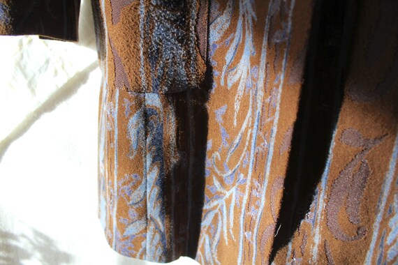 Mod coat, 1960s mod jacket, brown blue jacket, br… - image 3