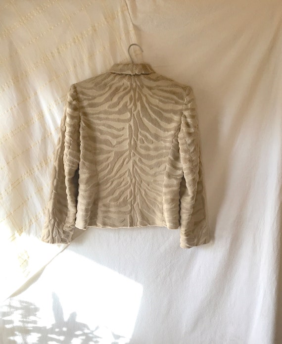90s zebra jacket, zebra coat, zebra zip, 200s zeb… - image 2