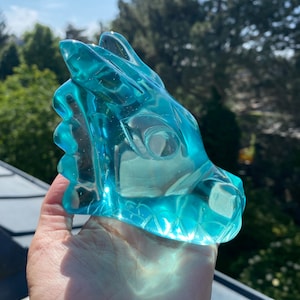 Andara Kristall 5D ++++ Drachen Schädel Kopf  Plejader Atlantis 698 gramm