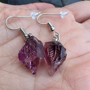 Monoatomic Andara crystal earrings higher unity