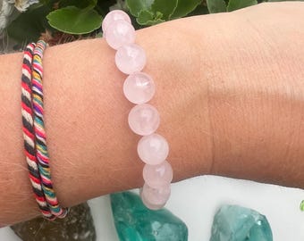 Rosenquarz Armband groß