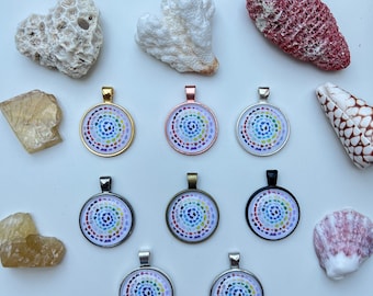 Metatron Medallion Pendant, Andara Crystals 5D-200D+ Powerful Andara Stone Circle, Harmonizing, Divine Order, Balance, Protection