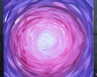 Energy picture, light portal crown chakra transformation canvas picture 50 x 40 cm