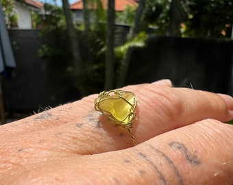 Andara Crystal Ring 5D++++ yellow