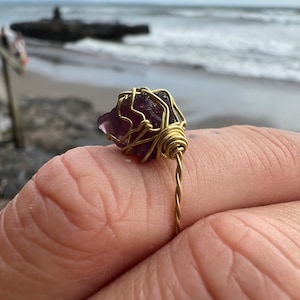 Anillo de cristal Andara 5D++++ morado