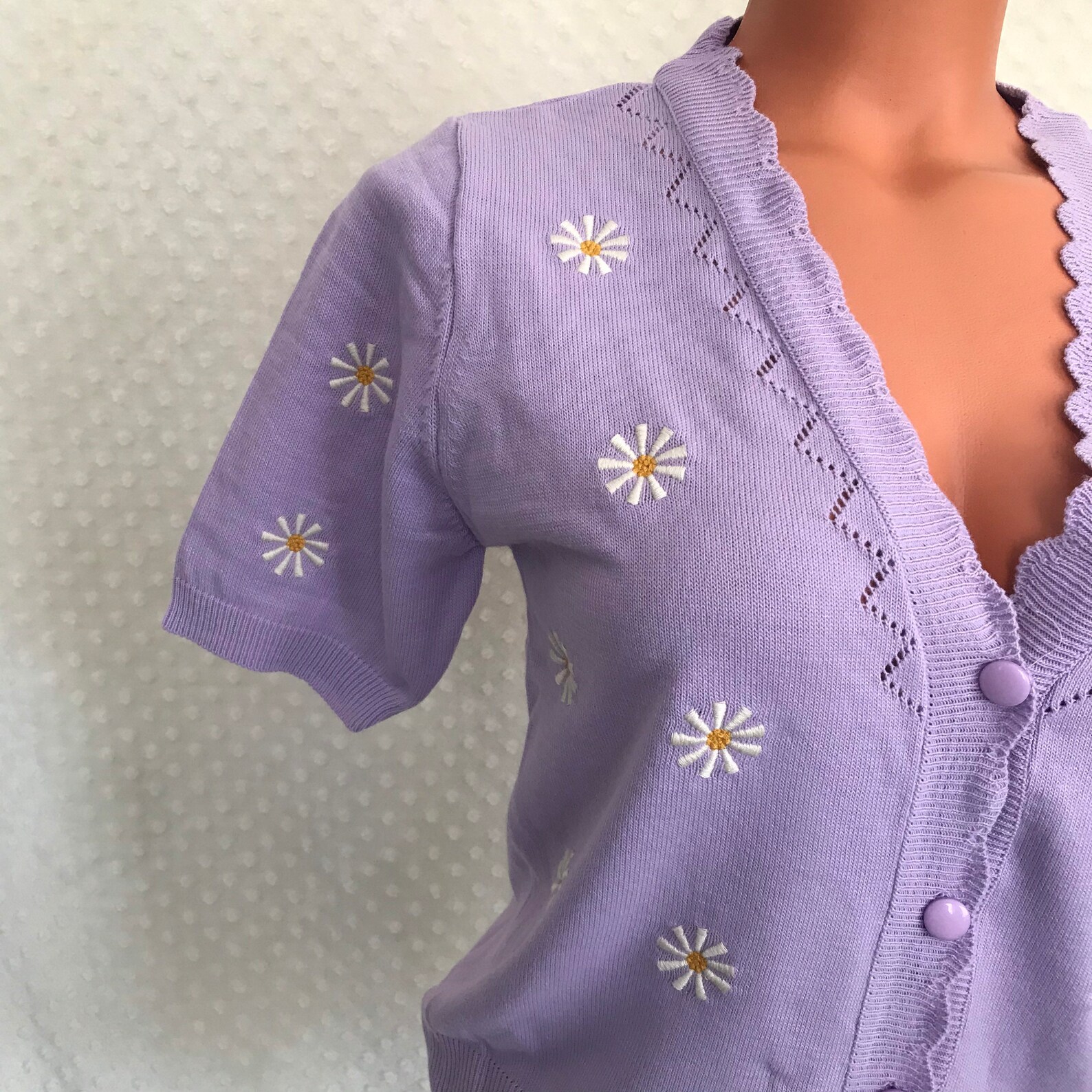 daisy cardigan sweater