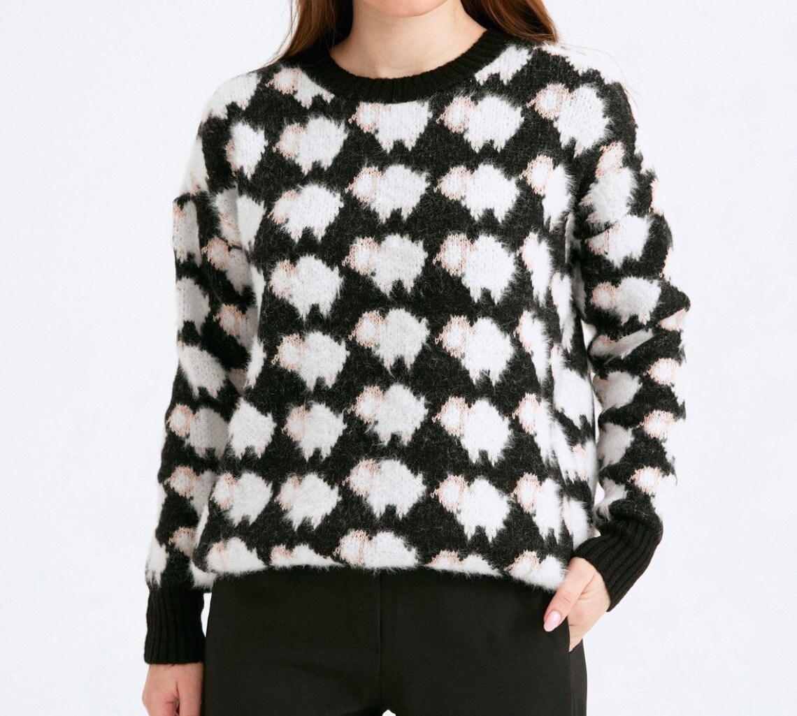 Sweater knit pullover daisy sweater pullover sweaters for Etsy