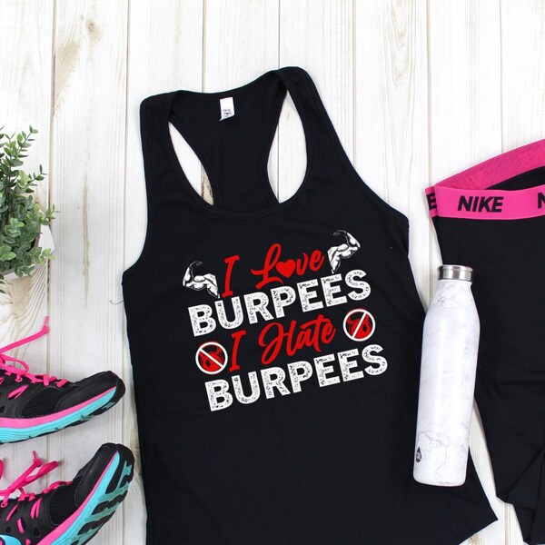 I Hate Burpees Tank Etsy