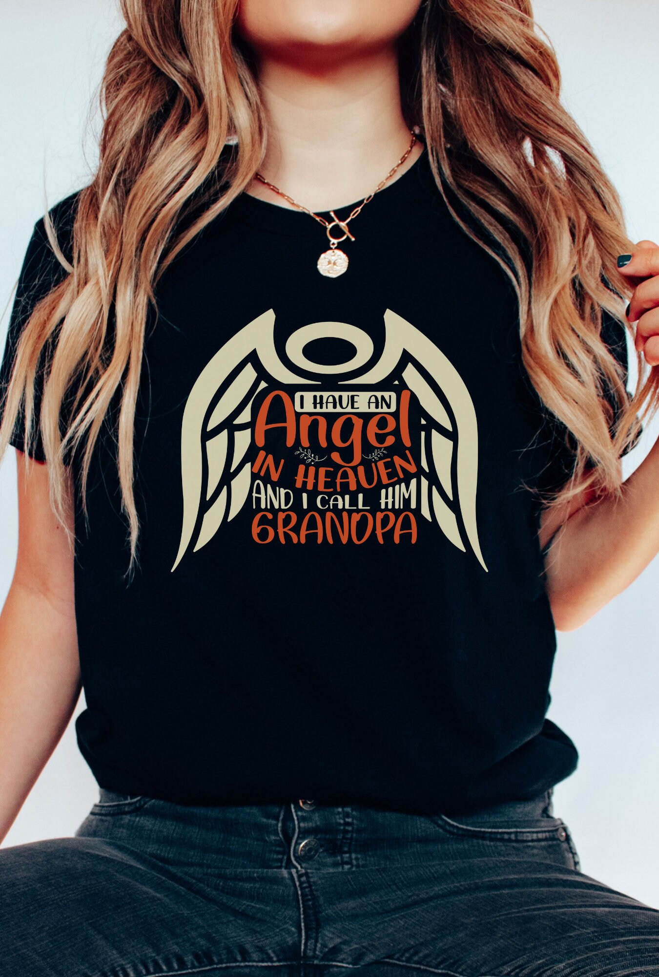 "I Have An Angel Watching Over Me" Baby Bodysuit - Great Grandpa Memorial Onesie In Pink 6 Months