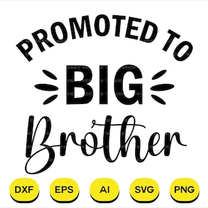Promocionado a Gran Hermano Svg, Promocionado a Gran Hermano Png, Dxf, Cricut, Silueta, Descarga instantánea, Diseños de camisetas, Diseños de regalos Svg