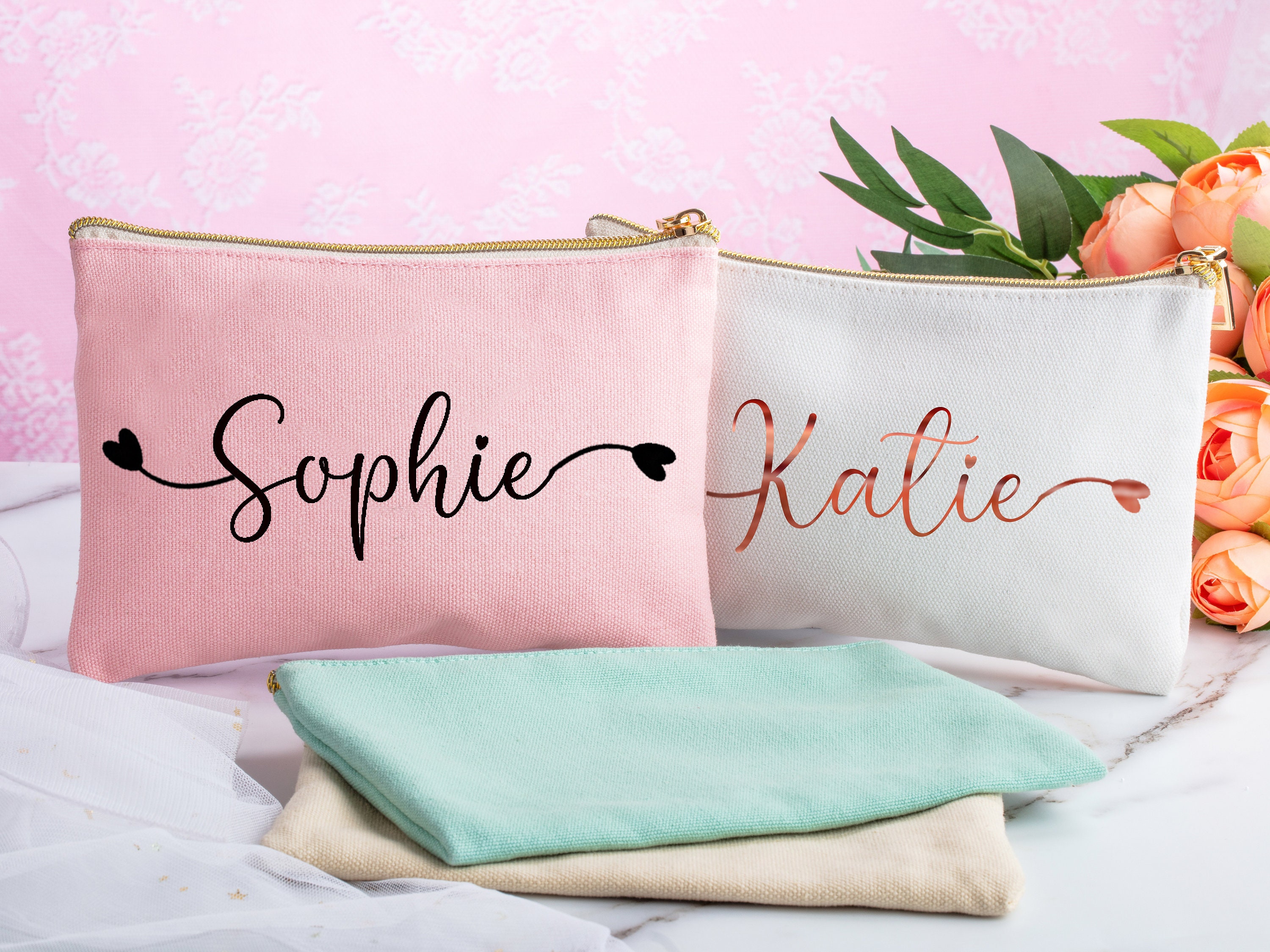 Personalized Makeup Bags Custom Make up BagMakeup Organize Etsy