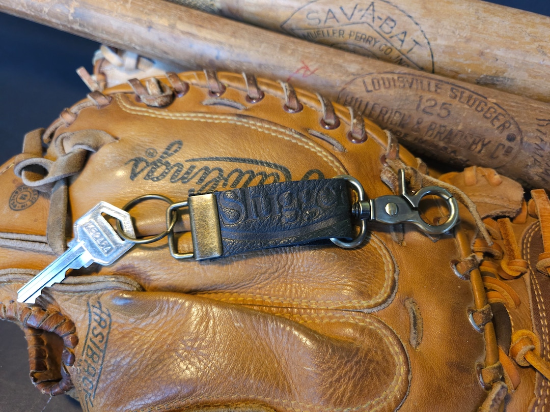 Baseball Glove Keychain Etsy