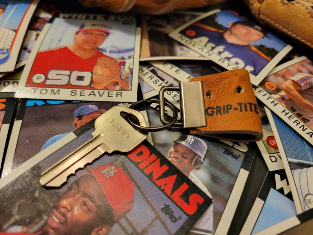 Leather Baseball Glove Keychain Etsy