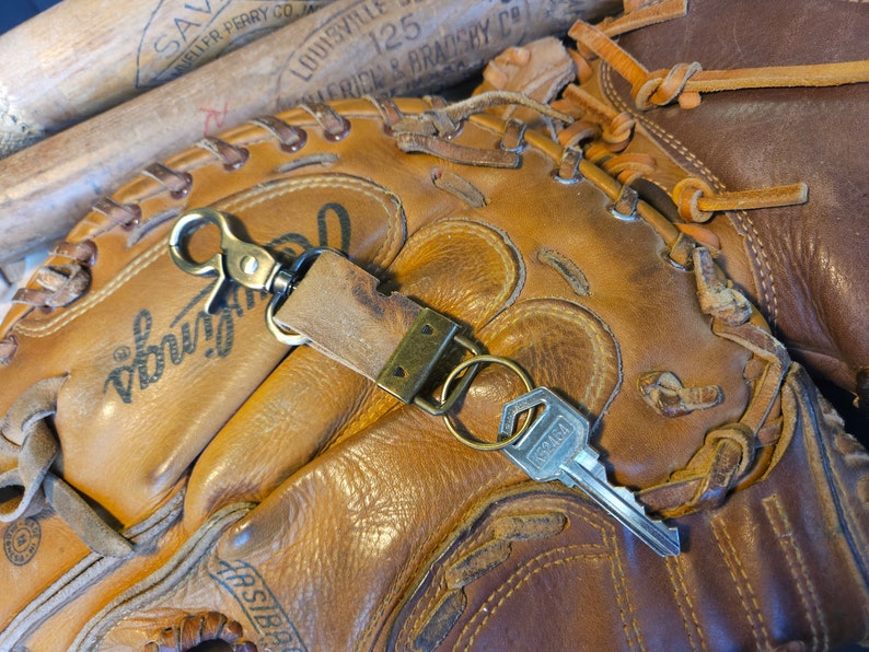 Baseball Glove Keychain Etsy