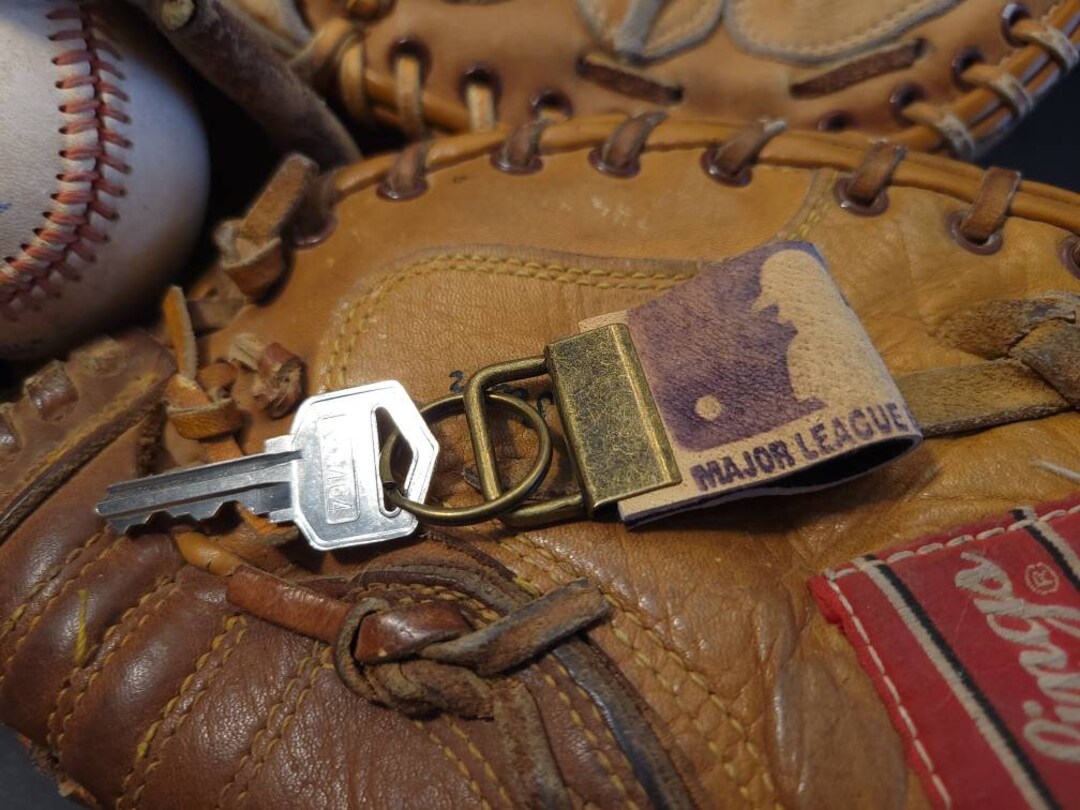 Baseball Glove Keychain Etsy