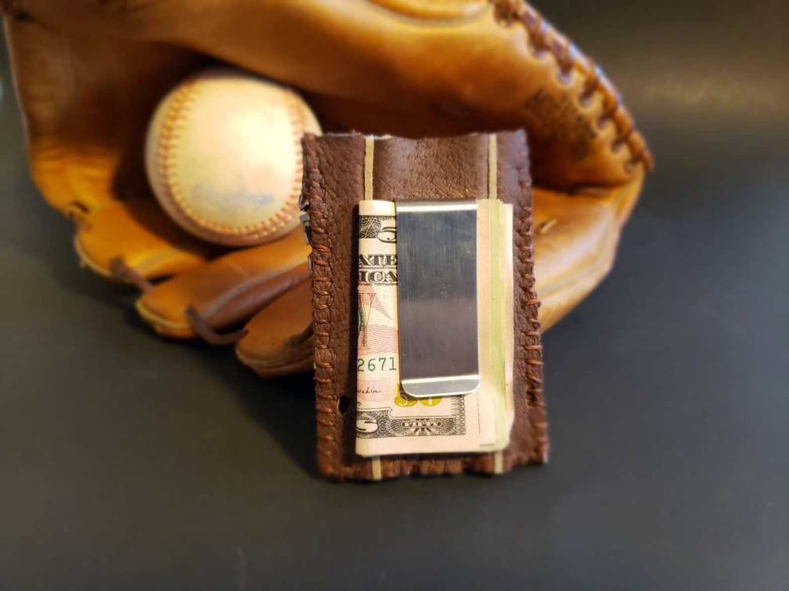Baseball Glove Money Clip/ Wallet Etsy