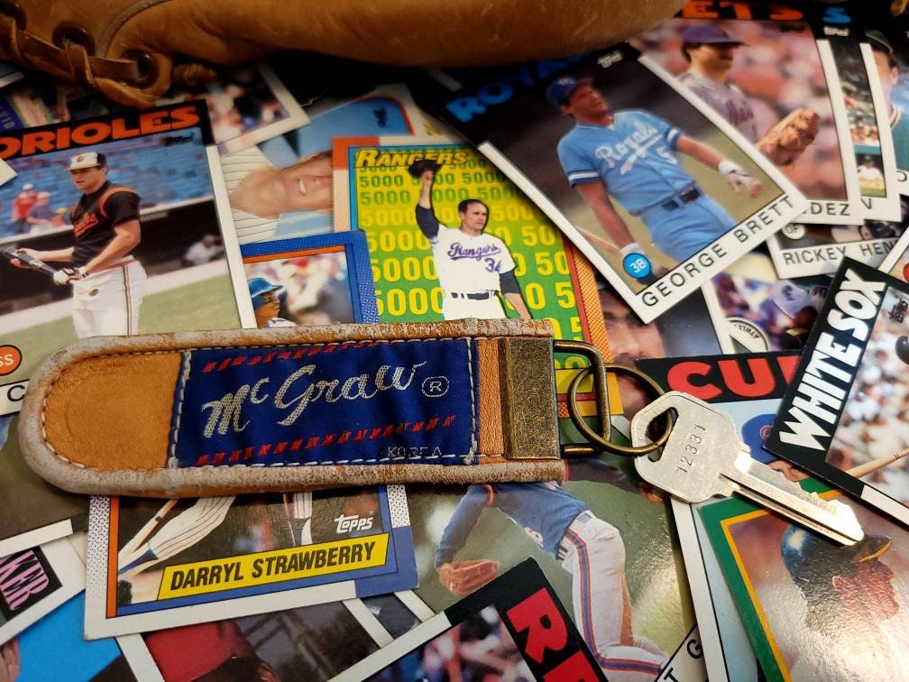 Baseball Glove Key Chain Etsy