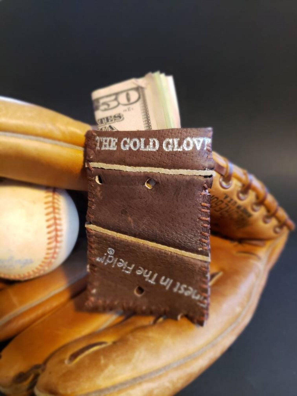 Baseball Glove Money Clip/ Wallet Etsy