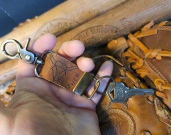 Leder Baseball Handschuh Schlüsselanhänger