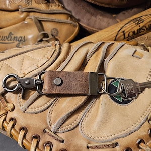 Vintage Baseball Handschuh-Leder Schlüsselanhänger