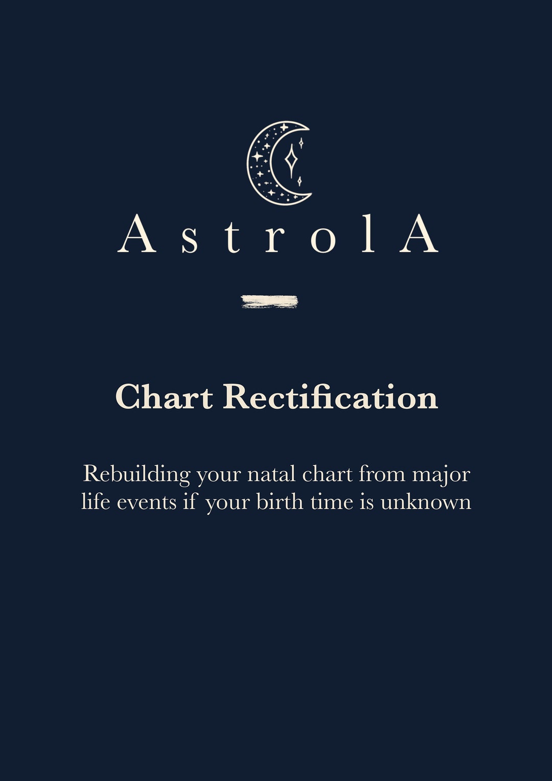 Birth Chart Rectification. Exact Time Unknown Chart Rectification Based