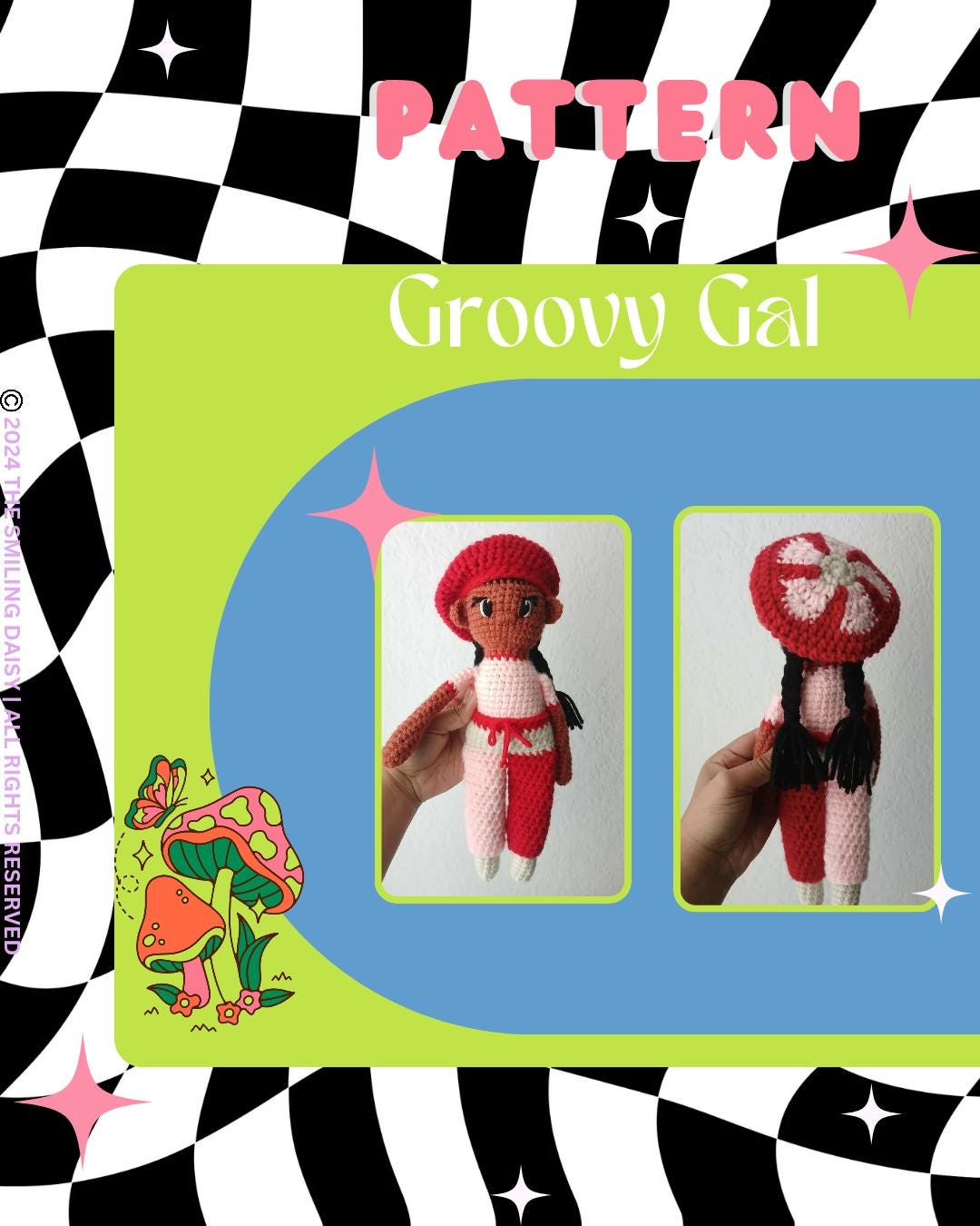 Groovy Girl Crochet Pattern - Braided Doll With Colorblock Joggers ...