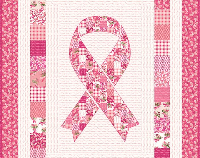 Breast Cancer Pink Ribbon Quilt Kit Etsy