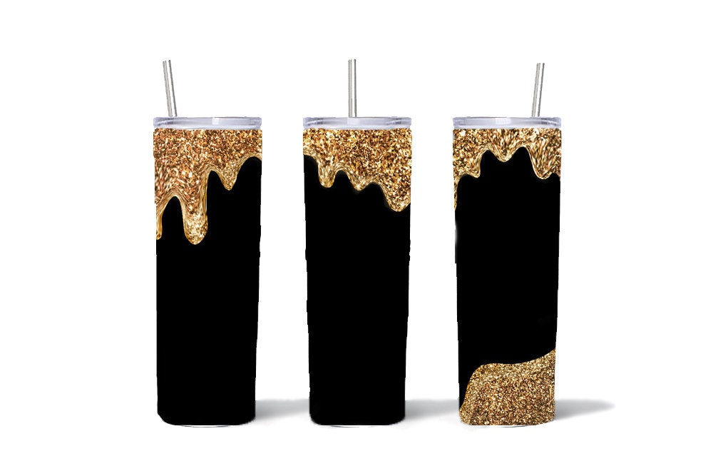 Download Skinny tumbler svg png jpeg sublimation GOLD DRIP | Etsy