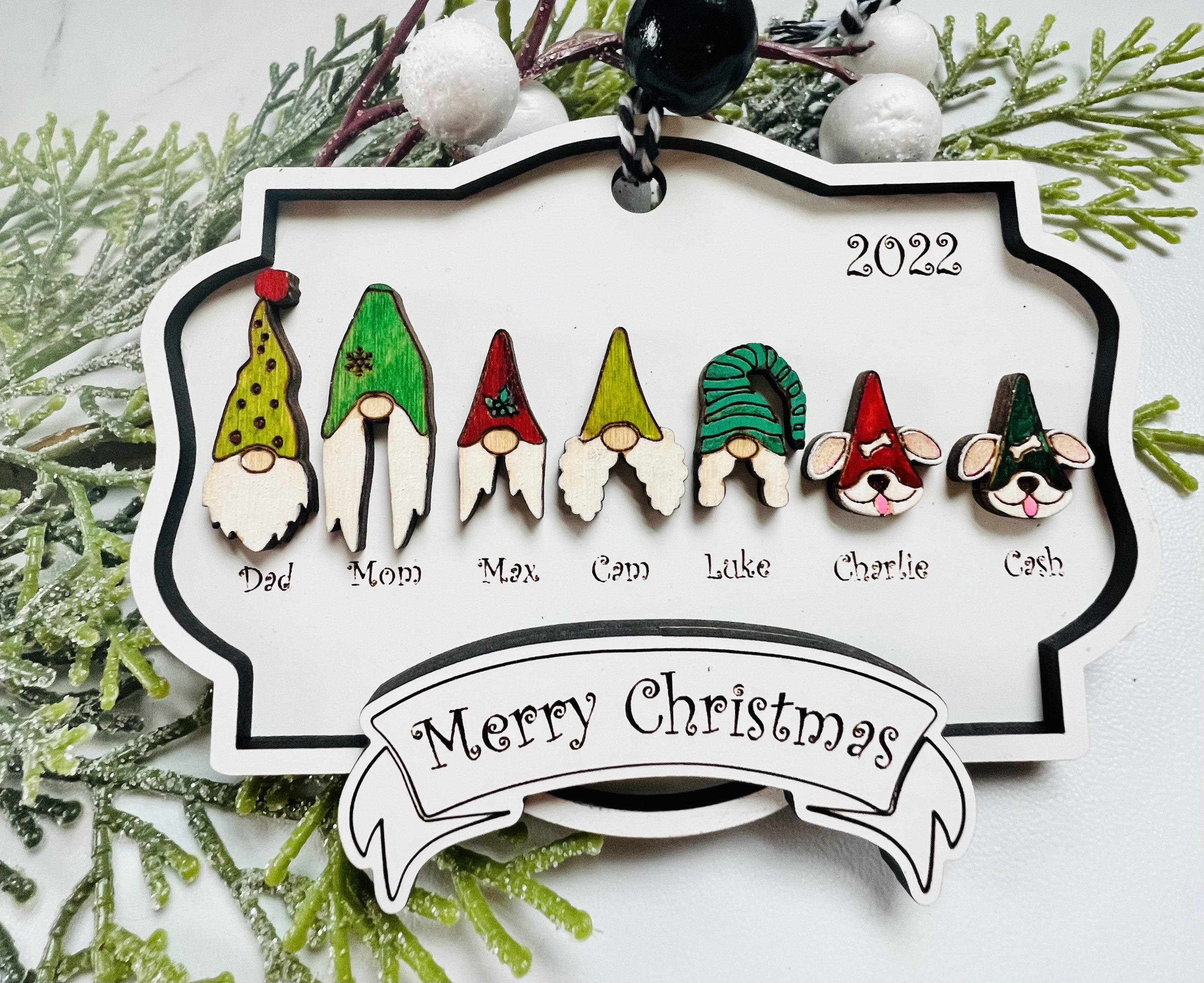 10 Names Ornament Gnome