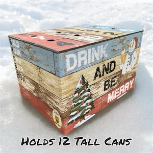 12 jours de Noël | Boîte de l'Avent | Créez votre propre boîte à bière | Coffret cadeau | Cadeau d'anniversaire | Boîte à vin