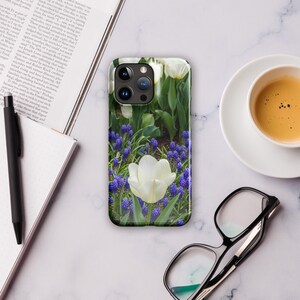 Tulip Phone Case, Tulip iPhone Case Floral Design, Flower Phone Cover, Protective Phone Case, Gift for Her