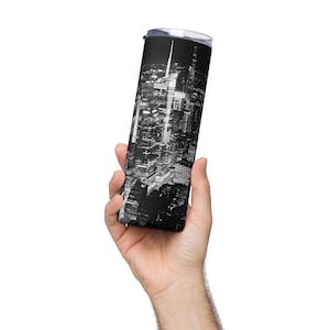 New York City Stainless Steel Tumbler, NYC Skyline Tumbler, Travel Mug, Manhattan Gift Idea, NYC Skyline Gift