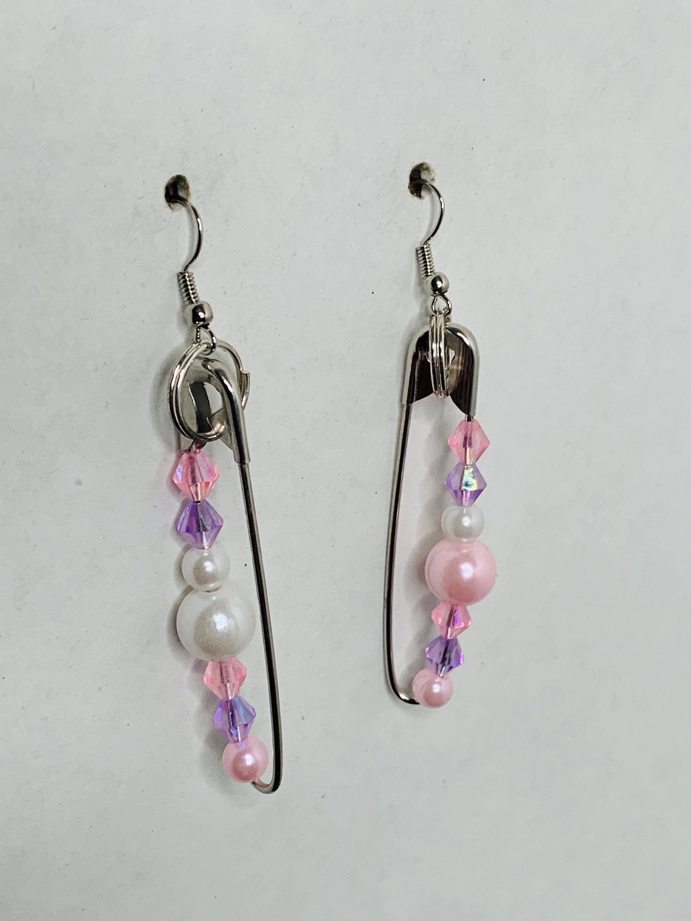 Safety pin earrings Etsy