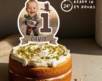 Adorno personalizado para tarta de cumpleaños de pato silvestre (descarga digital en PDF) LUCKYDUCKM