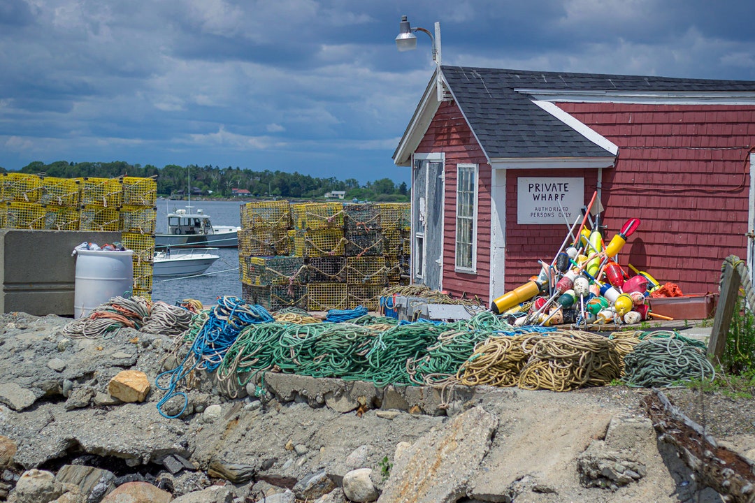 Harpswell Maine Lobster Shack Photo Print, Canvas, Framed Print Etsy