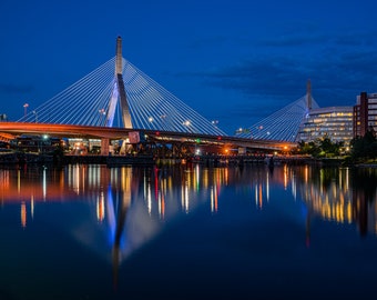Zakim Bridge, Boston, MA- Photo Print, Canvas, Framed Print
